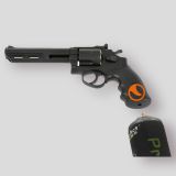 Pistola HFC gas estilo revolver negro HG-133B