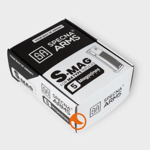 Pack 5 Cargador SA Mid Cap 125Rds TAN