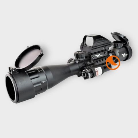Mira Tactica con Laser 3x9x40