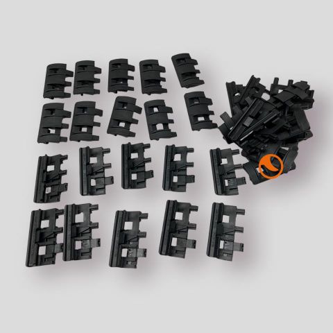 XTM-1 Cubierta Set (16 Kits) negro ACM
