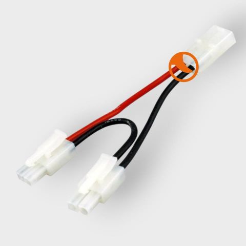 Adaptador conector Tamiya hembra a dos machos seri