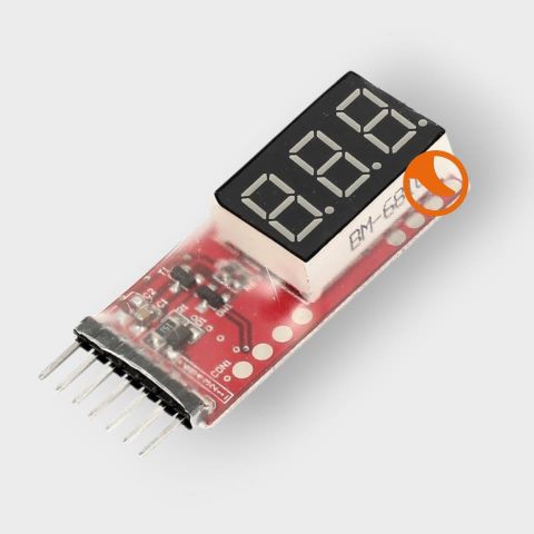 Medidor Voltaje Lipo 1-6S con pantalla