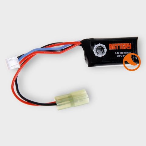 Bateria Lipo 7.4V 300Mah 35C CM030, CM122, CM121