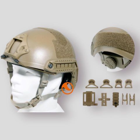 Casco Fast MH coyote ajustable Emerson