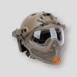 Casco Fast y Mascara Tan Delta Tact