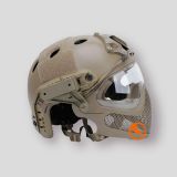 Casco Fast y Mascara Tan Delta Tact