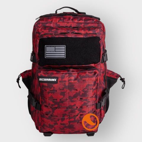 Mochila Elitex táctica V2 45L Rojo Camuflaje