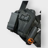 Funda pistola Pierna Rigida con portacargadores