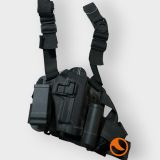 Funda pistola Pierna Rigida con portacargadores