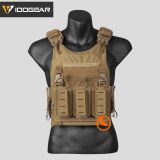 Chaleco Idogear con pouch pistola y M4 coyote