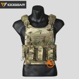 Chaleco Idogear con pouch pistola y M4 multicam