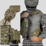 Chaleco Idogear con pouch pistola y M4 multicam