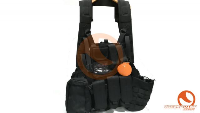 Airsoft 1000D Tactical Molle RRV Scout Vest Black