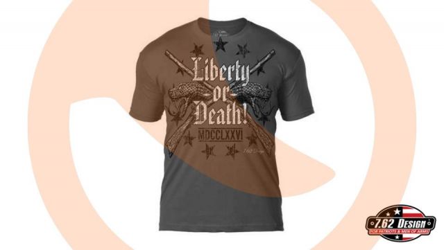 Camiseta 7.62 Design Liberty or Death Char