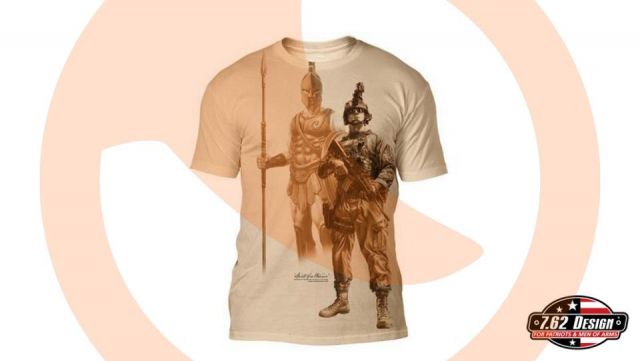 Camiseta 7.62 Spirit Of a Warrior Cream