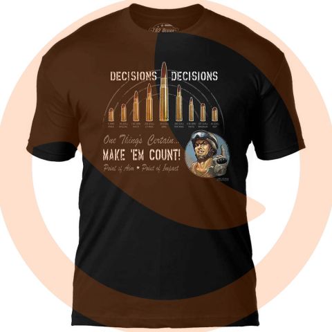 Camiseta 7.62 Decisions Decisions BLK