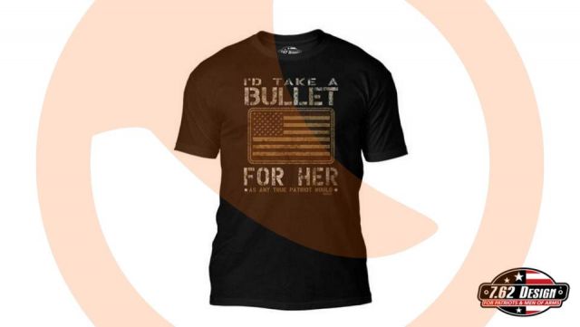 Camiseta 7.62 Bullet for her BLK