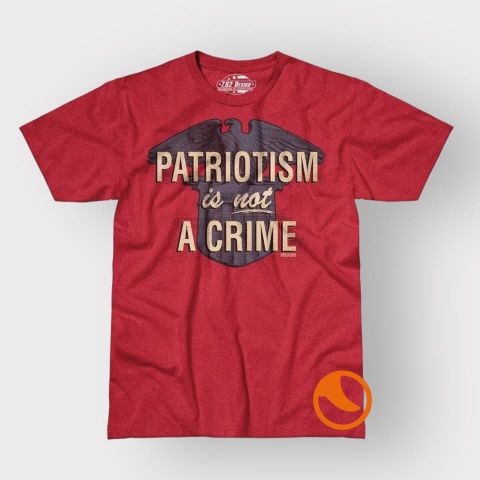 Camiseta 7.62 Patriotism is not a crime red