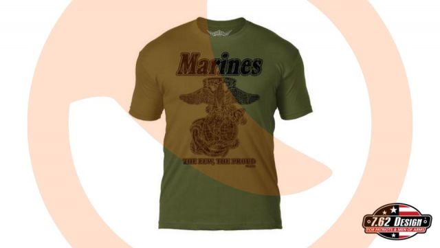 Camiseta 7.62 USMC retro ODG 