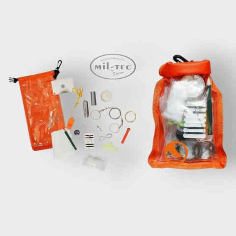 Bote de supervivencia naranja