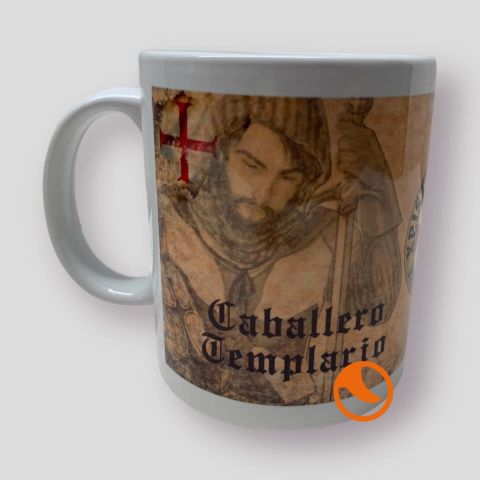 Taza cerámica caballeros templarios