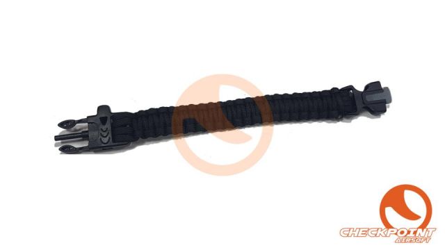 Pulsera paracord con pedernal y silbato 