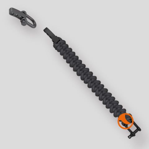 Pulsera Paracord con hebilla de metal regulable