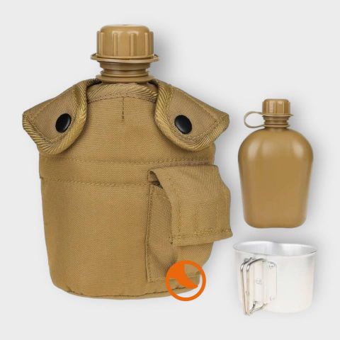 Cantimplora con Marmita y Funda TAN