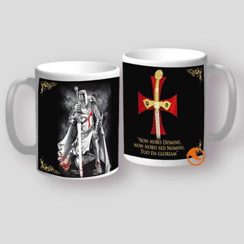 Taza templarios cerámica