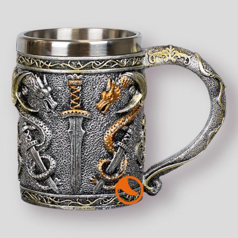 Taza Resina Dragon S Sword