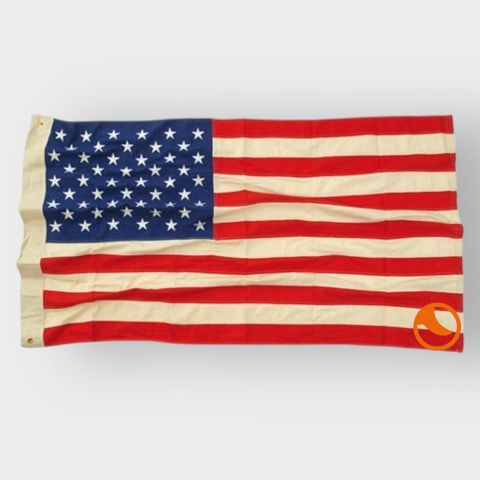 Bandera USA 50 estrellas vintange algodón bordado