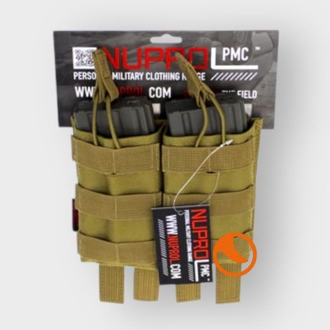 PortaCargador Doble M4 TAN Nuprol