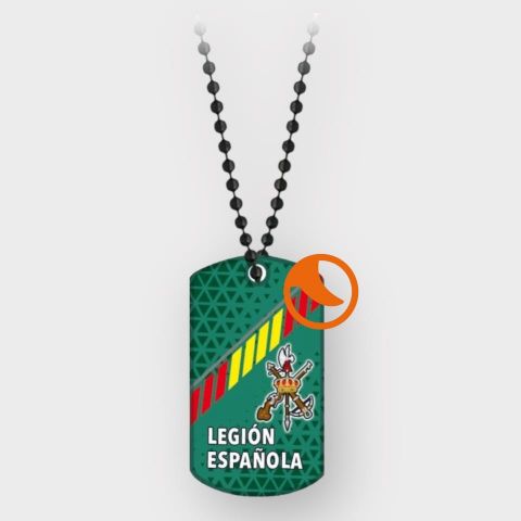 Chapa Legión Española C/cadena 3D