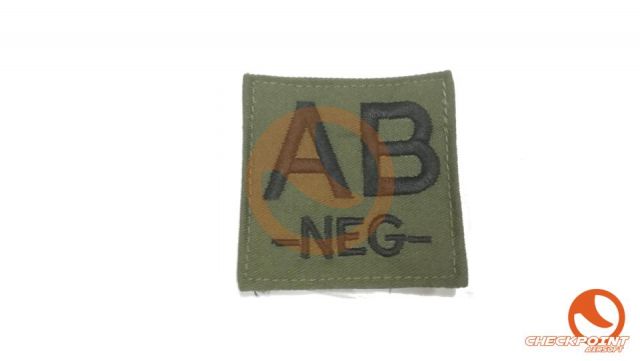 Grupo sanguíneo OD 5x5cm AB-