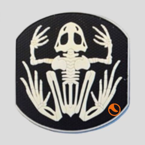 Parche Fluo Rana Calavera F27