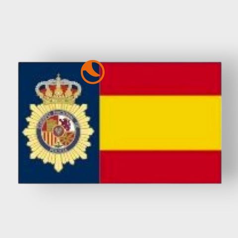 Pegatina Gota Cera España CNP 4,4×2,7cm